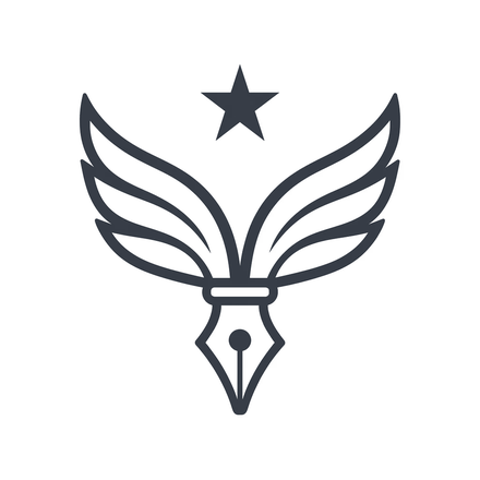 S.A. Hollen – Author — winged pen mark